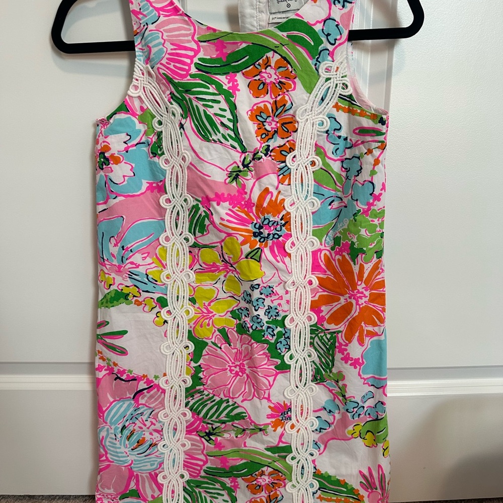 Lilly Pulitzer Pink and Yellow Sheath Mini Dress